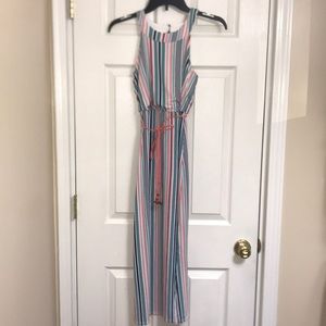 Three Pink Hearts Girls Dress (Size: 12)